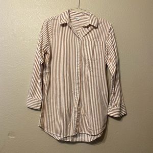 Aerie striped button down cover/dress